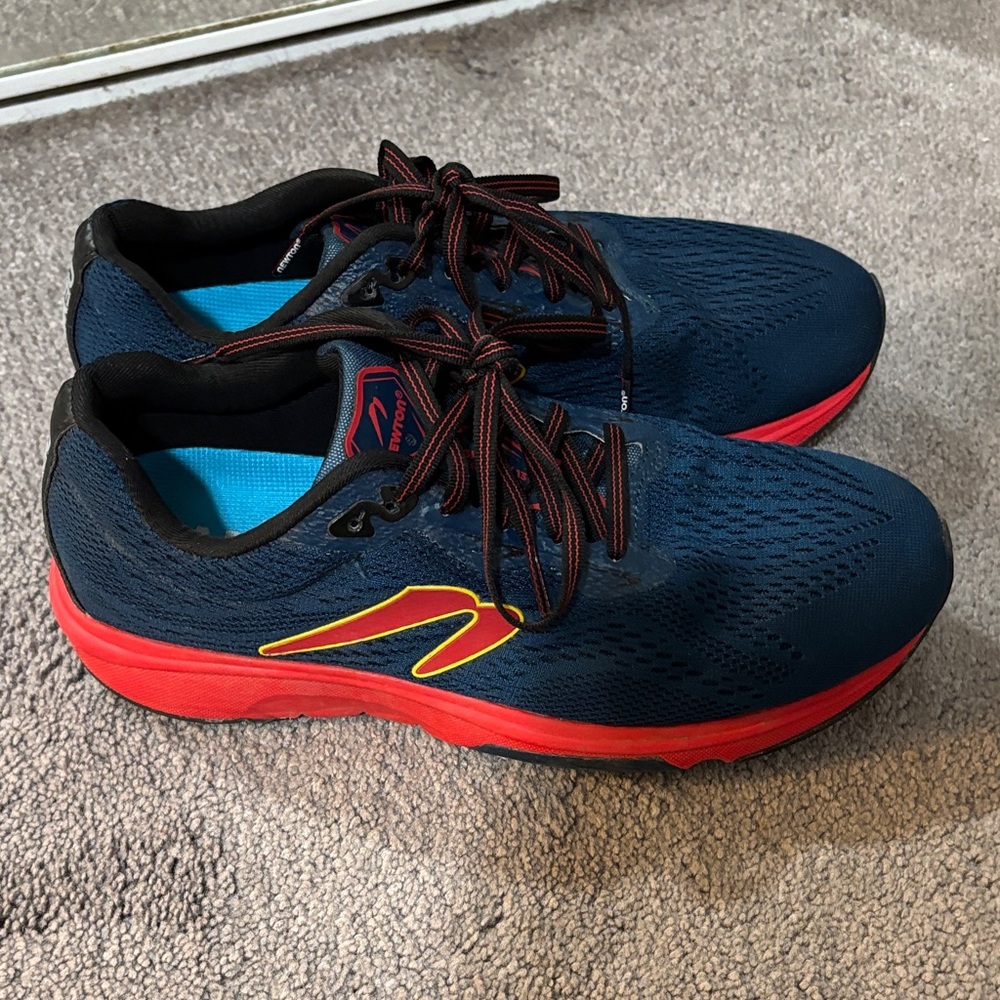Newton Blue and Red Sneakers